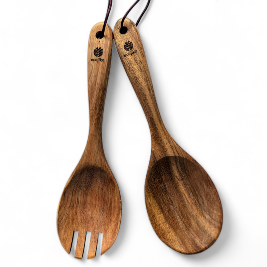 ecojiko Acacia Wood Salad Servers