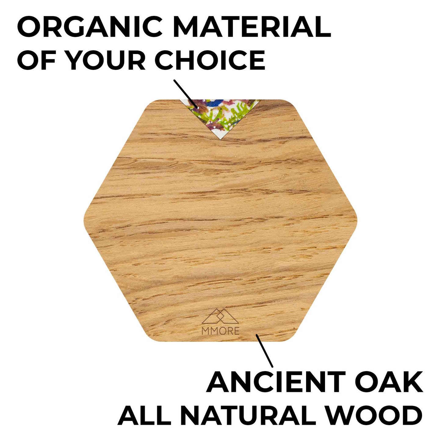 Oak Wooden Coasters / Set of 4 coasters