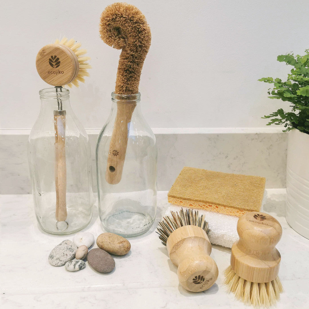 ecojiko Long-Handled Bamboo Dish Brush