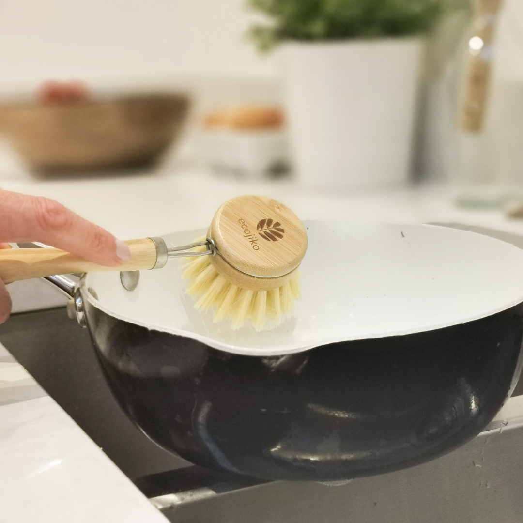 ecojiko Long-Handled Bamboo Dish Brush