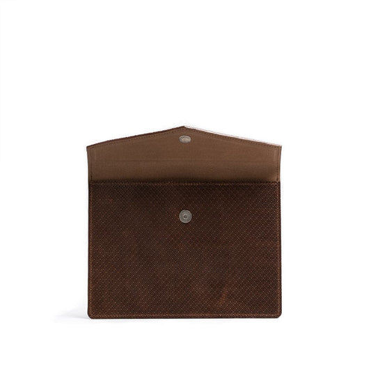 Luxury Leather iPad Sleeve - Geometric Net