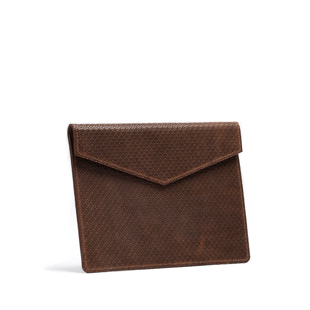 Luxury Leather iPad Sleeve - Geometric Net
